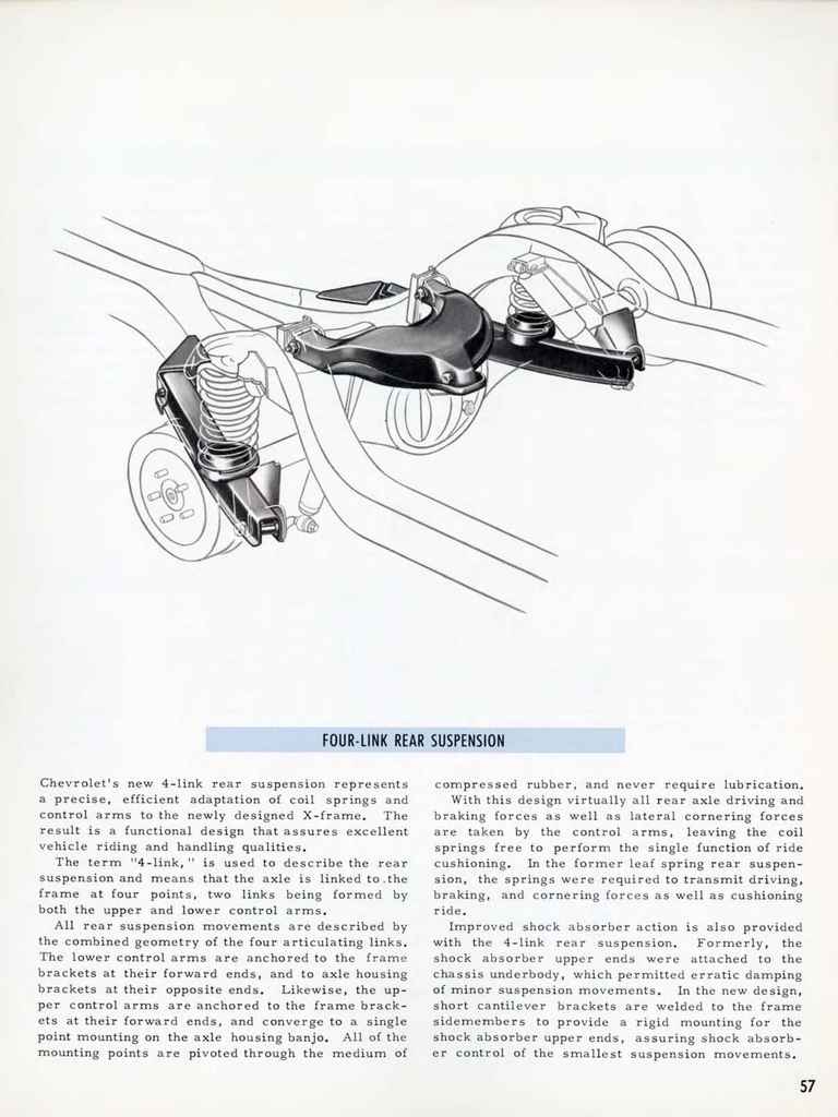 1958 Chevrolet Engineering Features Booklet Page 45